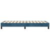 vidaXL Estrutura de cama com molas 80x200 cm veludo azul-escuro