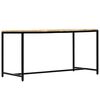 vidaXL Mesa de jantar 140x70x75 cm madeira de mangueira maciça áspera