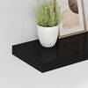 vidaXL Prateleiras de parede suspensas 4 pcs 40x23x3,8cm MDF preto