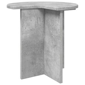 vidaXL Mesa Lateral Cinzento Cimento &Oslash; 39 x 38 cm Derivados de Madeira
