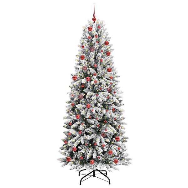 vidaXL &Aacute;rvore de Natal Artificial com 300 LEDs Branco 210 cm