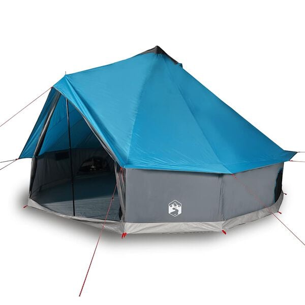 vidaXL Tenda familiar tipi para 8 pessoas imperme&aacute;vel azul