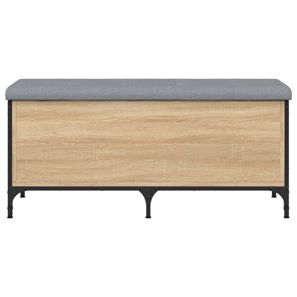 vidaXL Banco arruma&ccedil;&atilde;o 102x42x45 cm derivados madeira carvalho sonoma