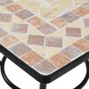 vidaXL Mesa de bistrô em mosaico 60x60x74 cm cerâmica terracota