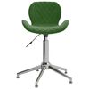 vidaXL Cadeiras de jantar giratorias 2 pcs veludo verde-escuro