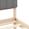 vidaXL Estrutura de Cama com Cabeceira Estofada Cinzento-claro