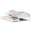 vidaXL Cama sem colch&atilde;o 75x190 cm madeira de pinho maci&ccedil;a branco
