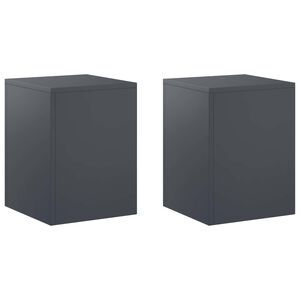 vidaXL Suporte para Plantas 2 pcs Antracite 30 x 30 x 40 cm