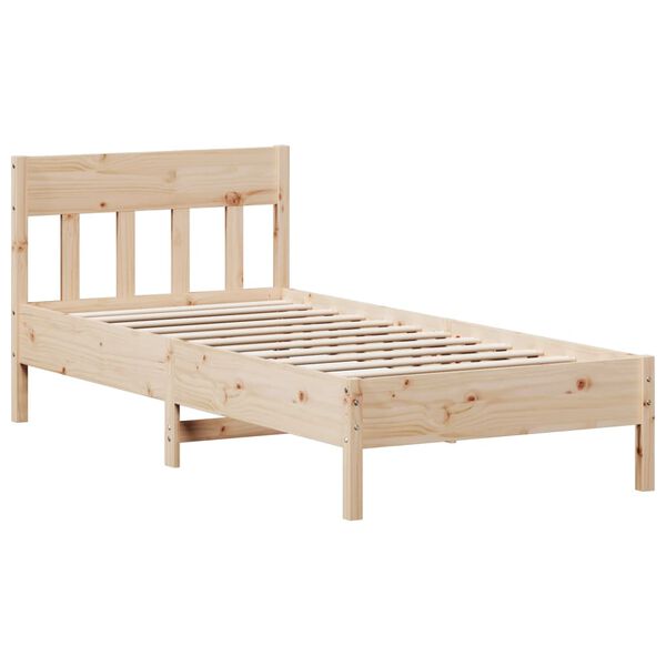 vidaXL Cama sem colch&atilde;o 90x190 cm madeira de pinho maci&ccedil;a