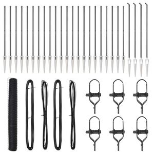 vidaXL Poste de Cerca Cinzento