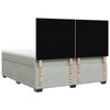 vidaXL Cama com molas/colch&atilde;o 180x200 cm veludo cinzento-claro