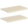 vidaXL Soleiras de Janela 2 unid. Branco 70 x 30 x 2 cm