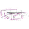 vidaXL Sof&aacute;-cama c/ gavet&atilde;o/gavetas 100x200 cm tecido cinzento-escuro