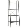 vidaXL Estante com 4 prateleiras 56x35x140 cm preto