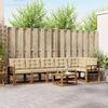 vidaXL Conjunto de Sof&aacute;s para Exterior 7 pcs Natural e Bege