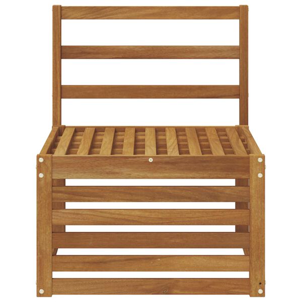 vidaXL Sof&aacute; M&eacute;dio Externo Madeira S&oacute;lida de Ac&aacute;cia Natural