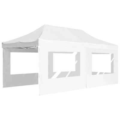 vidaXL Tenda dobrável profissional com paredes alumínio 6x3 m branco