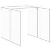 vidaXL Casota p/ c&atilde;es c/ parque 165x659x181 cm a&ccedil;o galvaniz. antracite