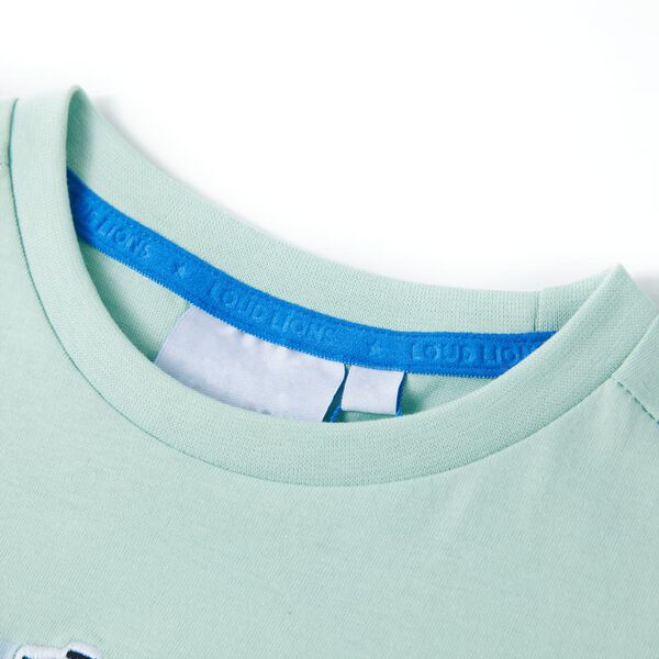 T-shirt infantil menta-claro 116