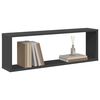 vidaXL Estantes de parede c&uacute;bicas 4pcs contrapl. 80x15x26,5cm cinzento