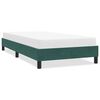 vidaXL Estrutura de cama sem colch&atilde;o 100x220 cm veludo verde-escuro