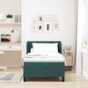vidaXL Cama Box com colch&atilde;o Verde-escuro 90 x 190 cm Veludo