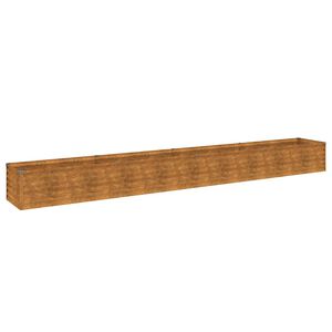 vidaXL Canteiro elevado de jardim 386x50x36 cm A&ccedil;o Corten