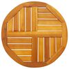 vidaXL Tampo de mesa redondo &Oslash;50x2 cm madeira de ac&aacute;cia maci&ccedil;a