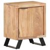 vidaXL Mesa de cabeceira 40x30x50 cm ac&aacute;cia maci&ccedil;a com bordas vivas