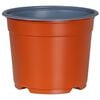 vidaXL Vaso de Flores 100 pcs Terracota &Oslash; 15 x 12.5 cm Pl&aacute;stico