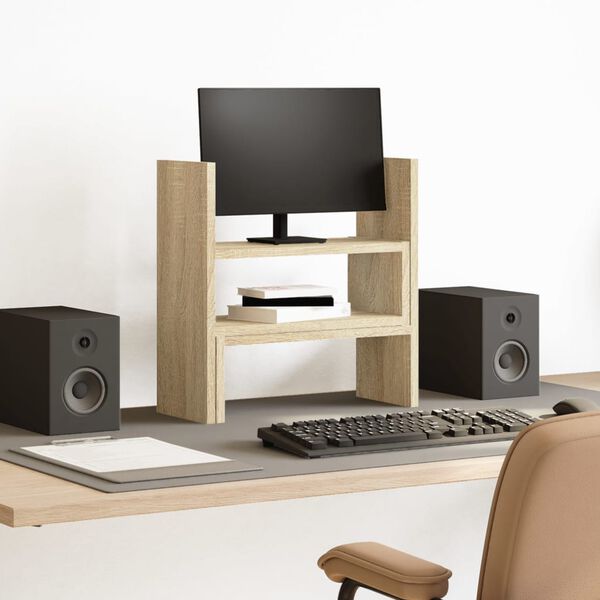 vidaXL Organizador secret&aacute;ria ajust&aacute;vel deriv. madeira carvalho sonoma