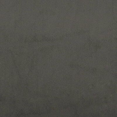 vidaXL Cama com molas/colchão 180x200 cm veludo cinzento-escuro