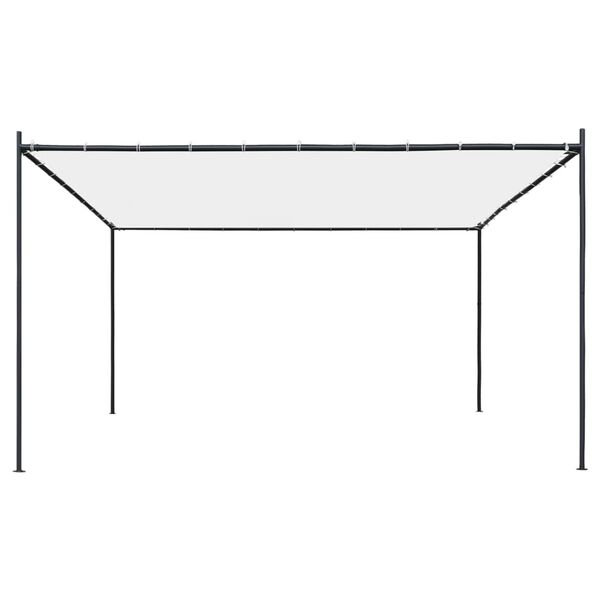 vidaXL Gazebo com telhado 4x4 m 180 g/m² branco