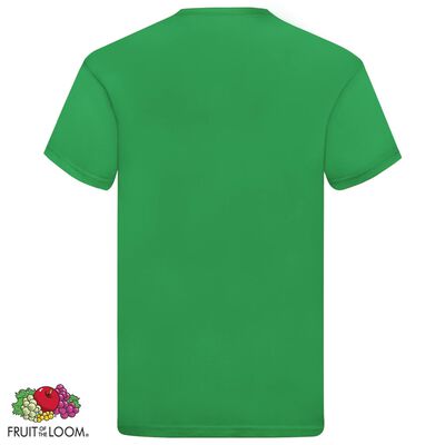 Fruit of the Loom T-shirts originais 5 pcs algodão L verde