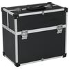 vidaXL Mala para ferramentas 38x22,5x34 cm alum&iacute;nio preto