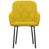 vidaXL Cadeiras de jantar 2 pcs veludo amarelo
