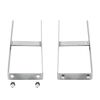 vidaXL Estacas de ch&atilde;o para cerca de WPC 2 pcs a&ccedil;o 40 cm