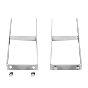 vidaXL Estacas de ch&atilde;o para cerca de WPC 2 pcs a&ccedil;o 40 cm