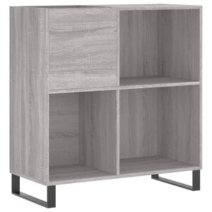 vidaXL Arm&aacute;rio p/ discos 84,5x38x89 cm derivados madeira cinza sonoma