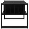 vidaXL Mesa de centro Carvalho Preto 92 x 49,5 x 45 cm