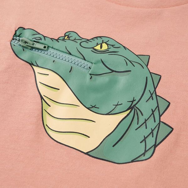 T-shirt de crian&ccedil;a laranja-claro 140