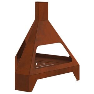 vidaXL Bowl de Fogo Ferro Enferrujado 50 x 43 x 52 cm A&ccedil;o Corten