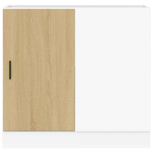 vidaXL Armário base para pia “Lyon” deriv. madeira carvalho sonoma