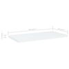 vidaXL Prateleiras para estante 4 pcs 40x20x1,5cm contraplacado branco