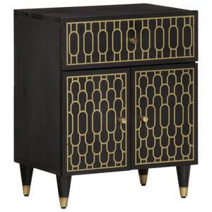 vidaXL Mesa de cabeceira 50x33x60 cm madeira de mangueira maci&ccedil;a