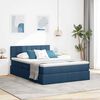 vidaXL Cama com arruma&ccedil;&atilde;o e colch&atilde;o com colch&atilde;o Azul 120 x 200 cm