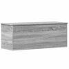 vidaXL Caixa de arruma&ccedil;&atilde;o 90x35x35 cm derivados madeira cinza sonoma