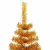 vidaXL &Aacute;rvore de Natal com 300 LEDs com suporte Ouro 210 cm PET