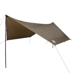 vidaXL Lona de campismo 462x306x211 cm imperme&aacute;vel castanho