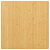 vidaXL Tampo de mesa 80x80x2,5 cm bambu